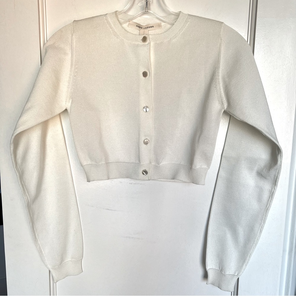 Marc Jacobs Pearly Cropped Cardigan